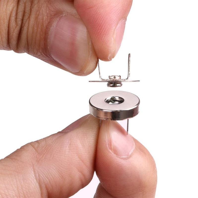 Gad2go 25 Sets Magnetic Snap Fastener 18mm Metal Magnetic Button
