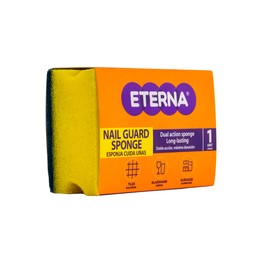 ETERNA Nail Guard Sponge, Non Scratch Nail Saver Kitchen Sponges, Multi-Purpose, Ideal for Washing Dishes and Cleaning Kitchen, Protects Nails and Fingers (13 Units)