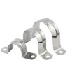 10Pcs M40 Rigid Pipe Strap, 1-1/2Inch Stainless Steel Conduit Clamp