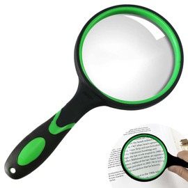 Magnifying Glass Handheld Magnifier Handheld Magnifier High Magnification Type, Handy Type, Suitable for Children and Elderly, Professional Reading Maps, Magazines, Newspapers