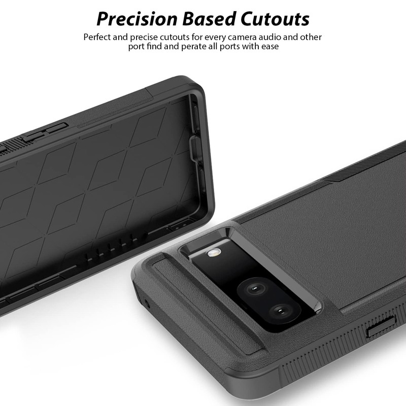 ZUSLAB Rugged Case for Pixel 7a Rugged Defender Protective Heavy