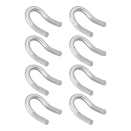 LT Easiyl Pack of 8 Spring Hook Tabs Made of 304 Stainless Steel, Compatible with Motorcycle Exhaust Mufflers, U-Hooks, Replacement Welding Hooks, Loop Tabs (2.2 x 1.3 cm)