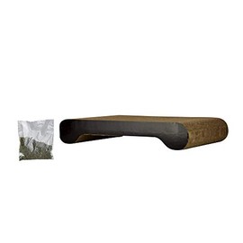 Fancy Pets Rascador de Lujo para Gato con Catnip, Cartón Corrugado No Tóxico, Tamaño Chico 41 cm