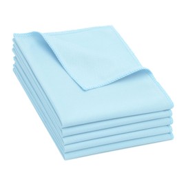 ZOLLNER Set of 5 Microfibre Polishing Cloths Window Cloths 35 x 40 cm Blue