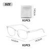 CWPFVQA 1 x Clear Flat Glasses, 1 x Glasses Cloth,