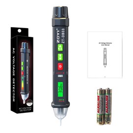 ZOYI ZT-DB03 Voltage Tester Dual Range Non-Contact Electric Tester,AC/DC Sensitivity Electrical Voltage Pen Indicator with NCV, Flashlight, Buzzer Alarm, Wire Breakpoint Finder Temperature