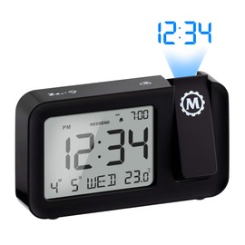 MARATHON Projection Clock with Large Display and Backlight