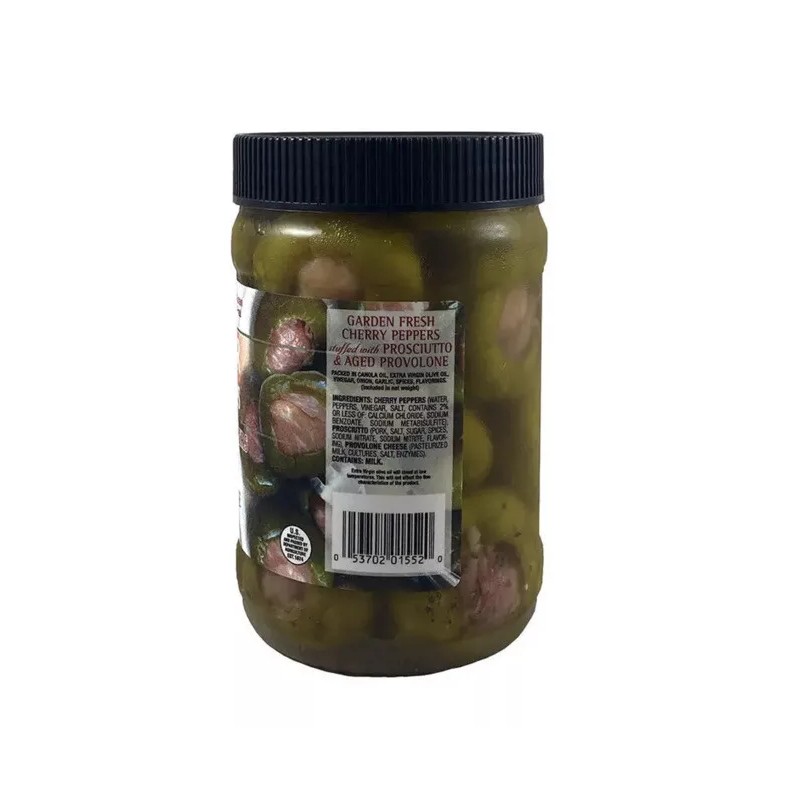 Norpaco Prosciutto and Provolone Stuffed Green Cherry Peppers 24 oz