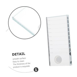 Mikinona 2pcs Eyelash Extension Holder Pallet Tray for Convenient False Lash Application Numbers for Easy Access to Individual Lashes for Home Salon Use