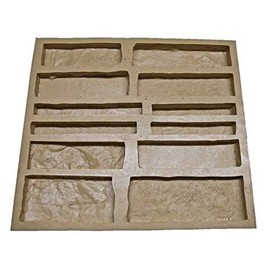 Veneer Stone Rubber Mold for Concrete or Plaster, EZ Stack Flats, 22.75x20.5, Version 3, Recycled Material