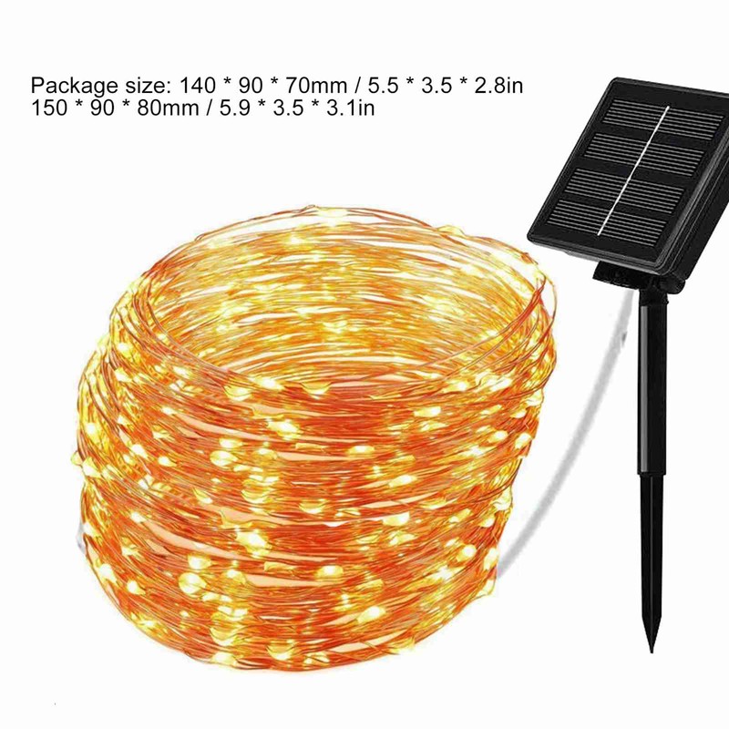Solar String Lights Solar Powered Lamp Waterproof Decorative Lighting for