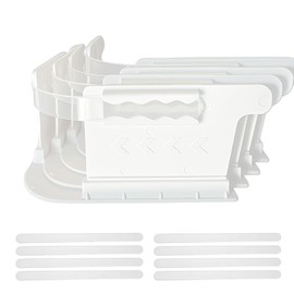 The bed sheet fixing strap secures the bed sheet in place, and the enhanced bed sheet clip can keep the bed sheet snug (comes with 4 installation rubber strips, a total of 8 rubber strips)