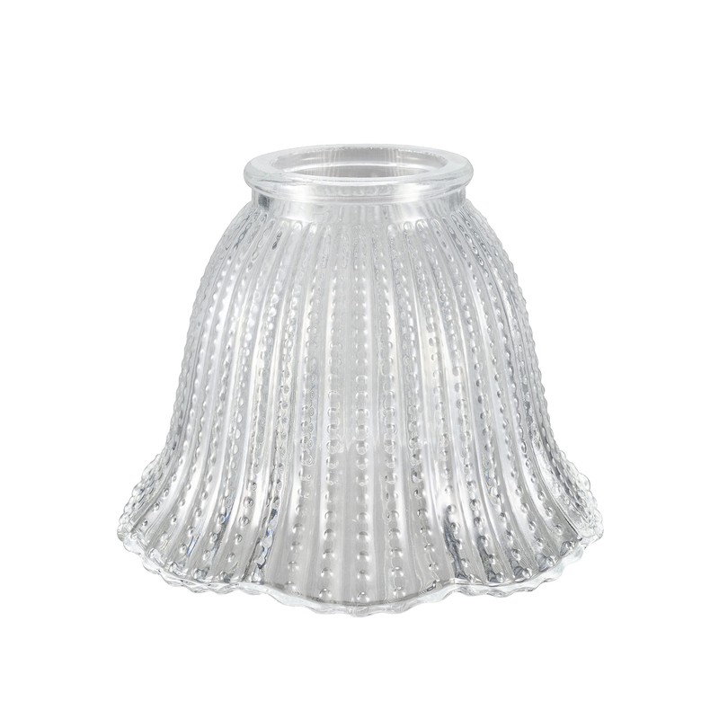 Aspen Creative 23164-4 Transitional Clear Beaded Ceiling Fan Replacement Glass