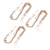 3pcs Hanging Photo Display with Wood Clips Beads DIY 110cm