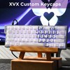 HITIME XVX Butterfly Shine Through Keycaps, Love Theme Cute Custom
