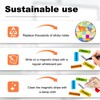 60 Magnetic Strips Writeable (60 x 20 mm), Magnetic Labels