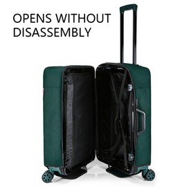Veki Suitcase Covers with a Zip, dark green