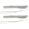 2Pcs Mini Flashlight Pocket Clip Stainless Steel ABS Rechargeable 600mAh