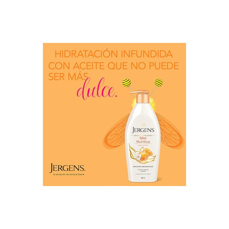 Jergens Crema Corporal Miel Nutritiva | 400 ml