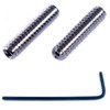M3 x 12mm Socket Set Grub Screws Cup Point Stainless Steel 10 Pack with 1.5 mm Hex Key Wrench (12mm Length)