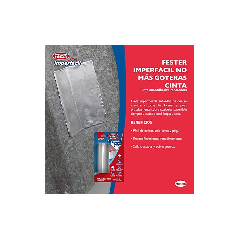 Fester Imperfácil Cinta Impermeable Para Tapar Goteras, Ideal para Techos