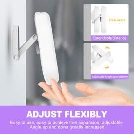 ZeriLion Waterproof Shower Phone Holder Mount 480° Rotation - Universal Phone Holder for Shower, HD Touch, Strong Adhesive Suction, Suitable for Bathroom, Kitchen, Mirror Wall