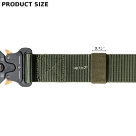 Elastic Belt Keepers for Duty Belt, Backpack Strap Keeper Strap Organizer Strap Holder for Men, Nylon Webbing Keeper Belt Loop Keeper, Tactical Belt Keepers 1.5 inch for 1.5"-2" Wide Belts (6, Green)