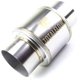 TOTALFLOW 20522 Straight Through Universal Exhaust Muffler | 409 Stainless Steel | 5 Inch Inner Diameter Inlet/Outlet | Diesel Exhaust Muffler