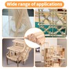 150 Pcs Natural Balsa Wood Sticks, Square Wooden Dowels 3