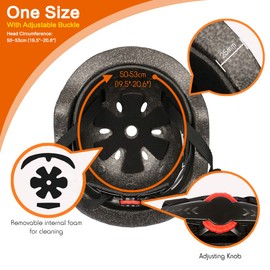 Besmall Cute Kids Bike Helmet Ages 3-7 Boys Girls Adjustable Safety & Comfort Toddler Helmets for Bike Cycle Skating Orange Dinosaur World