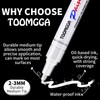 White Paint Pens Permanent Paint Markers - 12 Pack Oil
