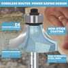 KEENTECH Round Over Router Bit, 1/2" Shank, Edge Forming Router