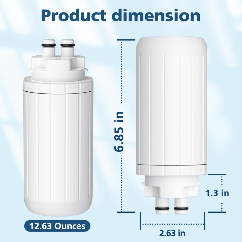 2-Pack Water Filter Replacement, Compatible with Brita Hub Instant Powerful