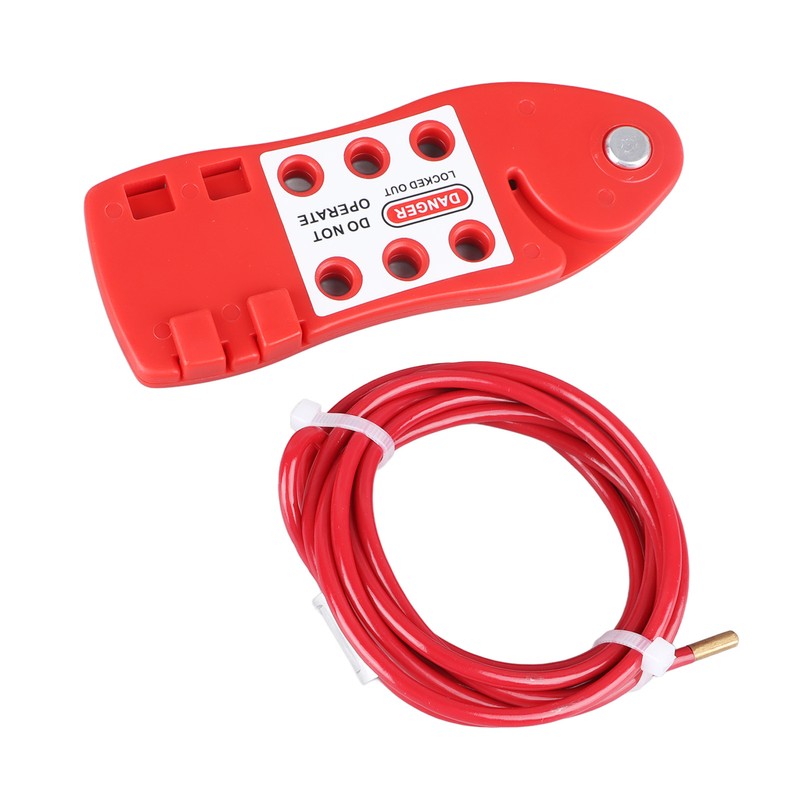 Adjustable Cable Lockout Fish Shaped Stainless Steel Safety Cable Lock