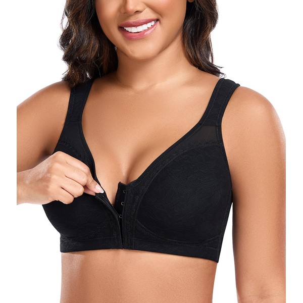 DotVol Women's Minimiser Bra Large Sizes Bra with Front Closure