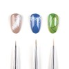 KADS Dotting Brush, 3 Pieces Nail Brush Set Nail Art