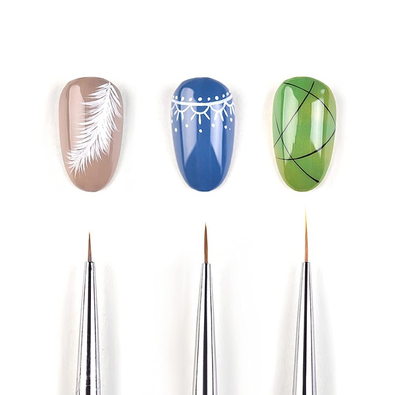 KADS Dotting Brush, 3 Pieces Nail Brush Set Nail Art