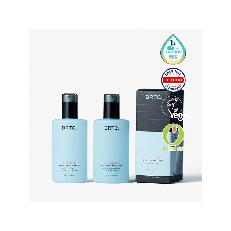 BRTC 파워 옴므 올인원 솔루션 200ml+200ml BRTC Power Man All-in-One