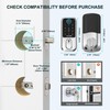 Wi-Fi Smart Deadbolt Keyless Entry: 9-in-1 Hornbill Smart Lock for