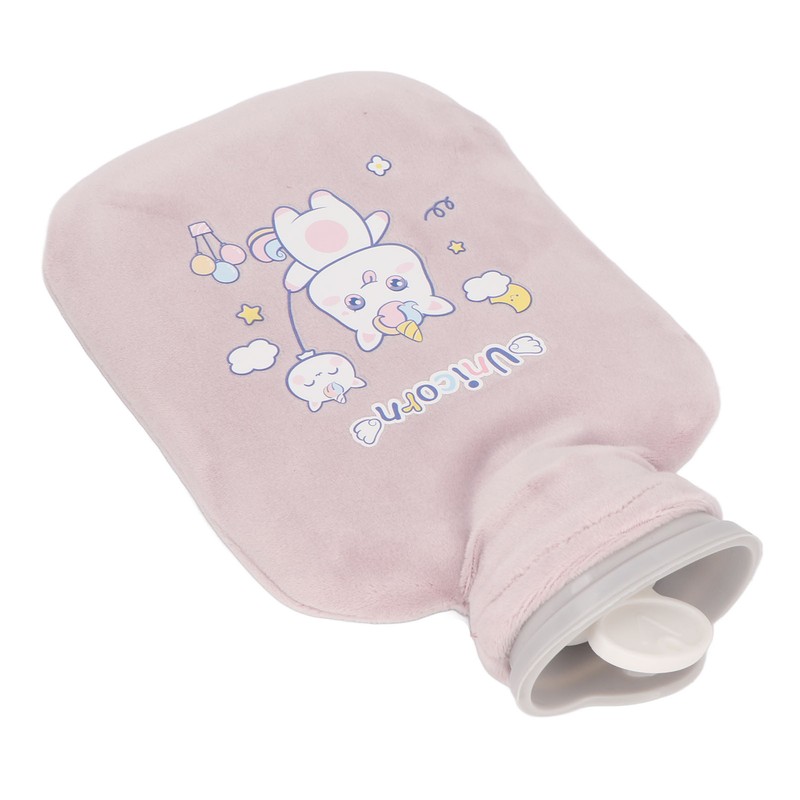 Hot Water Bottle with Soft Cover Student Home Portable Cute
