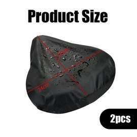 Fc'Noqgn 2 Stück Fahrradsattel Regenschutz, Sattelschutz wasserdicht Fahrrad, Fahrradsattel Regenschutz, Fahrrad langlebig und leicht zu tragen Sattel Regenschutz passt die meisten Fahrräder