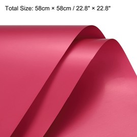 MECCANIXITY 20 Pcs Flower Wrapping Paper 22.8x22.8 Inch Waterproof Florists Wrapping Paper for Florist Bouquet Supplies, DIY Crafts, Gift/Gift Box Packaging Red