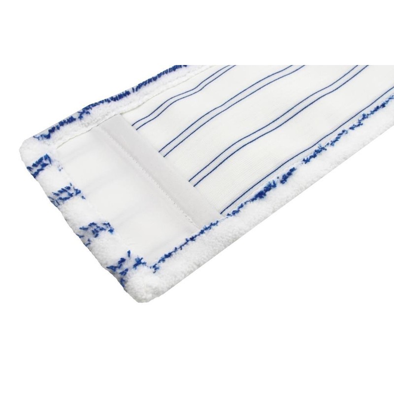 2 x Microfibre Mop Covers with Abrasive Strips - Professional