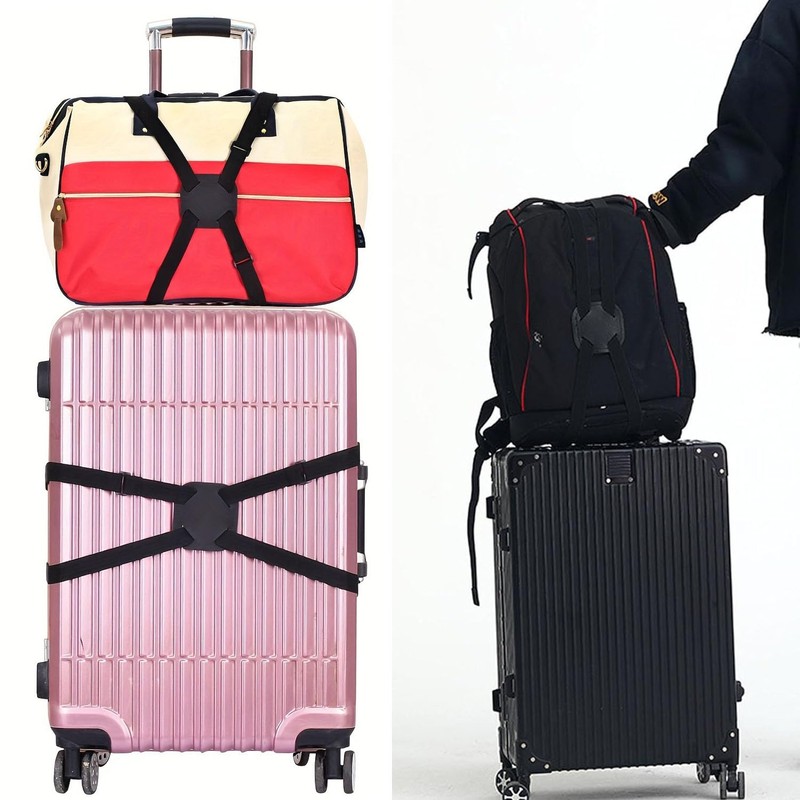1-Pack Premium Elastic Luggage Strap | Adjustable Bungee Security Belt
