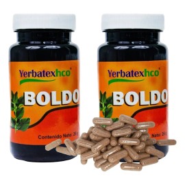 Pack 2 Té De Hierba Boldo Frasco Con 65 Piezas C/u