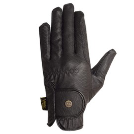 AK Synthetic Grip Horse Riding Gloves All Season Unisex Equestrian Gloves (Black, M)