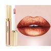 Depuplum Bronze Lipsticks for Women Metallic Lipstick Long Lasting Non