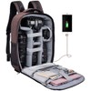 Cwatcun Camera Backpack with Rain Cover, Tripod Holder, USB Port,