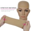 4 Pcs Stretchy Nylon Wig Caps, Brown Skin Tone Wig