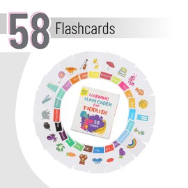 Mr. Pen- Alphabet Flash Cards for Toddlers, Double-Sided, 58 Picture Cards, Baby Flash Cards, Letter Flash Cards, ABC Flash Cards, Number Flash Cards